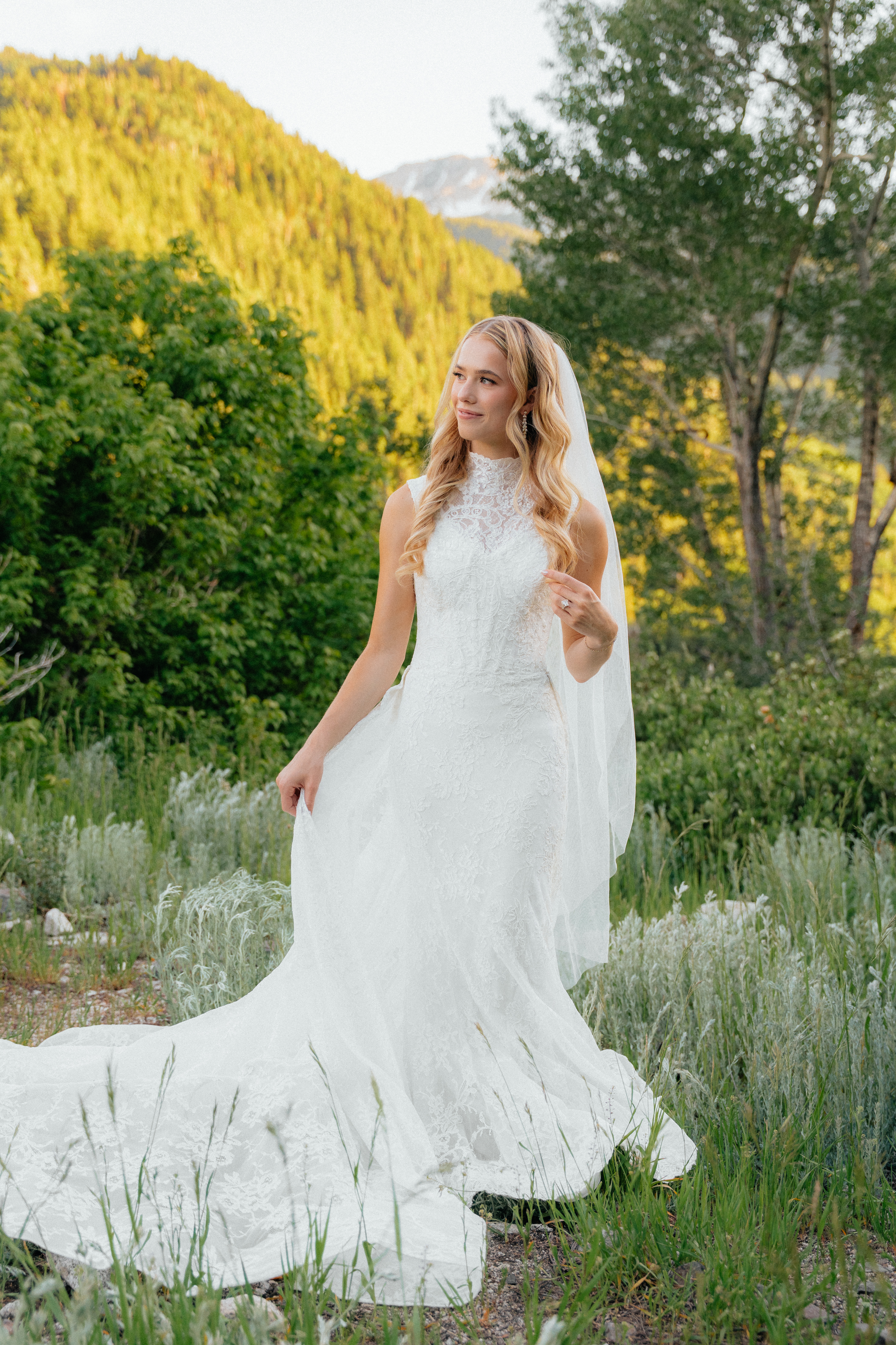 Bridal hair styling