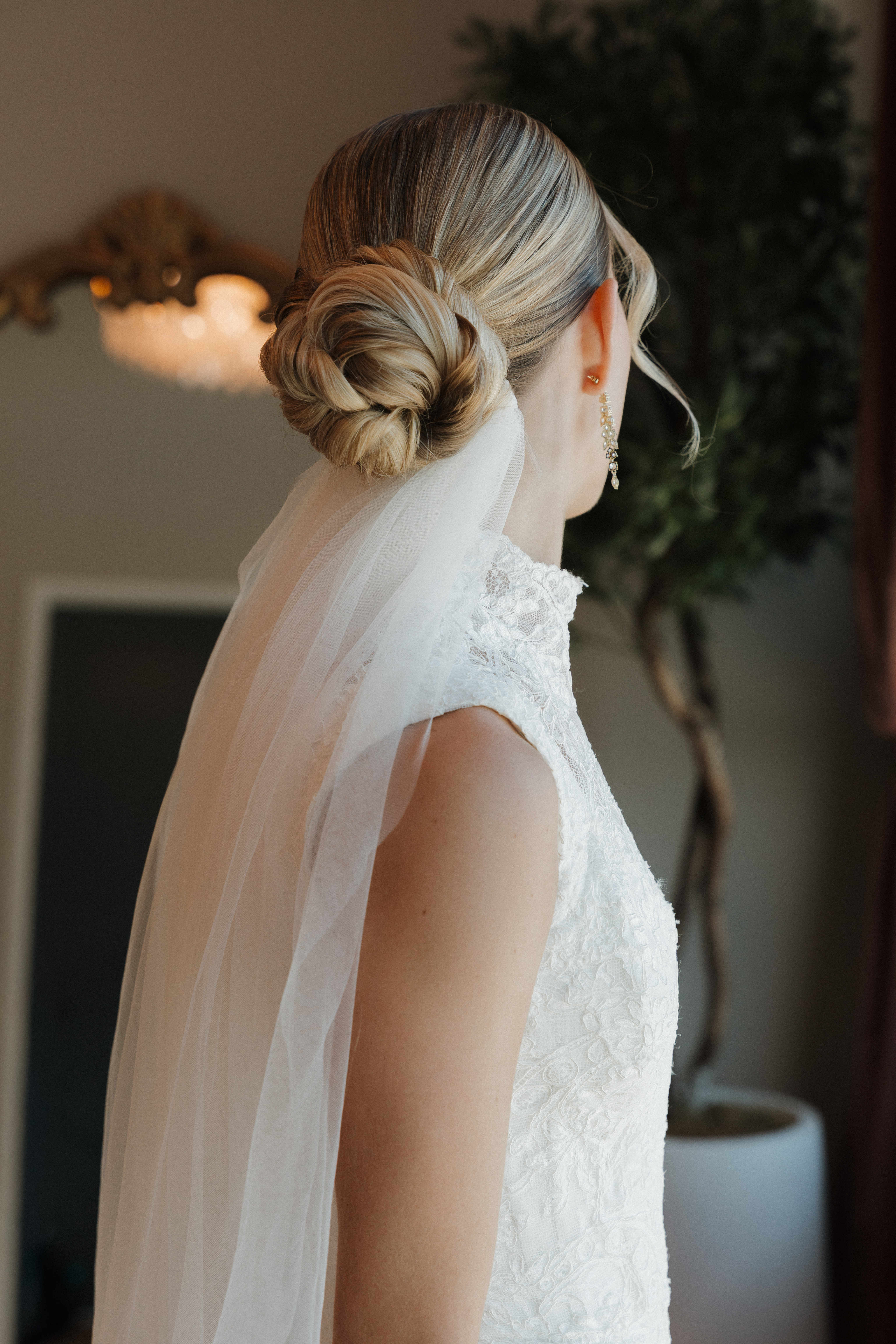 Bridal hair styling